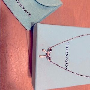 Authentic Tiffany & Co. Bow Sterling Silver Necklace
